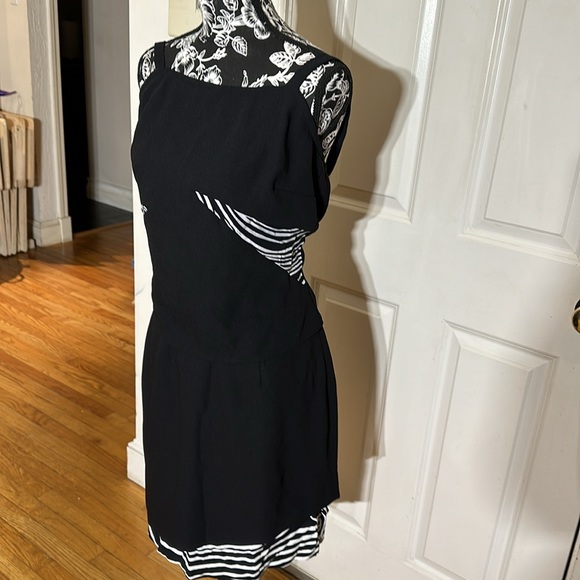 GANTOS   Size 10. Black with zebra detail 2 piece camisole with skirt like new - Picture 2 of 11